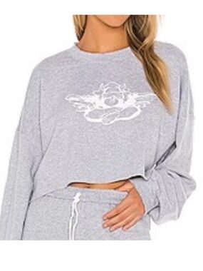 BOYS LIE MATCH MADE HEAVEN CROPPED CREW NECK